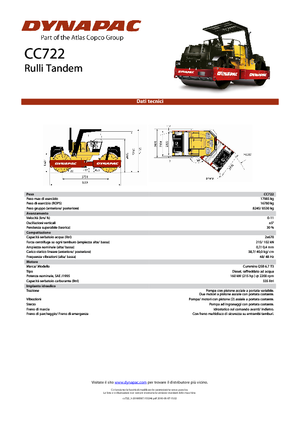 Tandem-Vibrowalzen Dynapac CC 722
