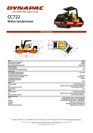 Tandem-Vibrowalzen Dynapac CC 722