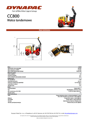 Tandem-Vibrowalzen Dynapac CC 800