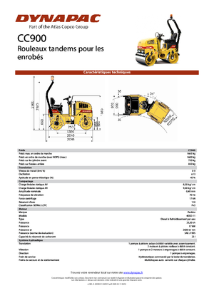 Tandem-Vibrowalzen Dynapac CC 900