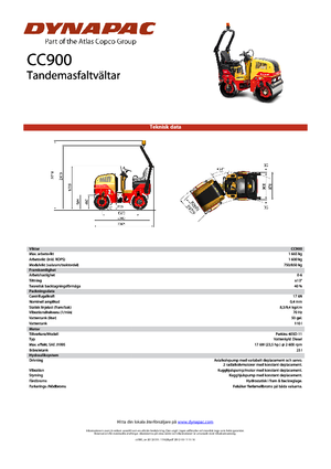 Tandem-Vibrowalzen Dynapac CC 900