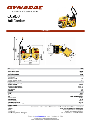 Tandem-Vibrowalzen Dynapac CC 900