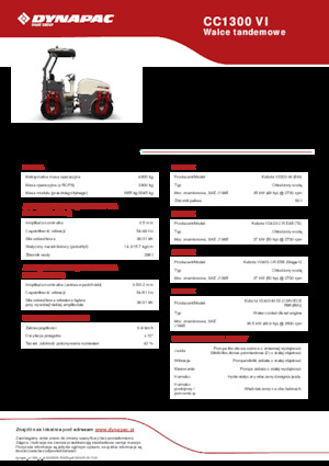 Tandem-Vibrowalzen Dynapac CC1300 VI