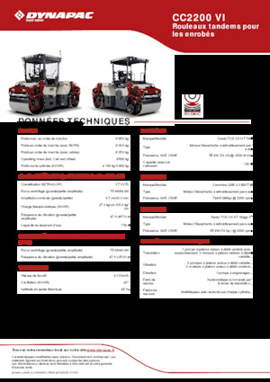 Tandem-Vibrowalzen Dynapac CC2200 VI