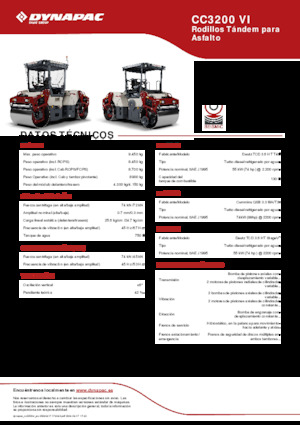 Tandem-Vibrowalzen Dynapac CC3200 VI