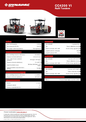 Tandem-Vibrowalzen Dynapac CC4200 VI