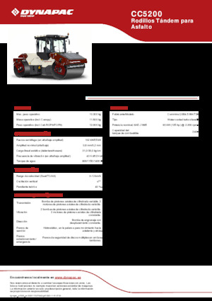 Tandem-Vibrowalzen Dynapac CC5200