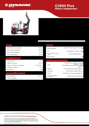 Tandem-Vibrowalzen Dynapac CC800 Plus