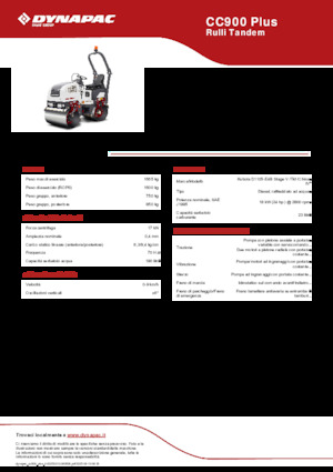 Tandem-Vibrowalzen Dynapac CC900 Plus