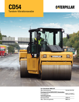 Tandem-Vibrowalzen Caterpillar CD 54
