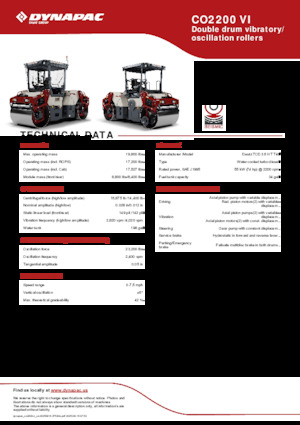 Tandem-Vibrowalzen Dynapac CO2200 VI