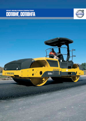 Tandem-Vibrowalzen Volvo DD118HF