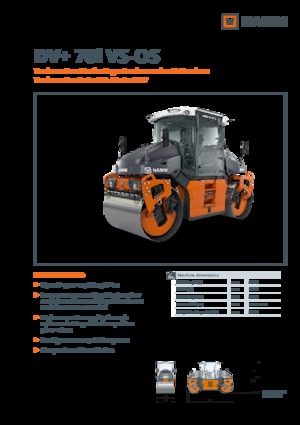 Tandem-Vibrowalzen Hamm DV+ 70i VS-OS