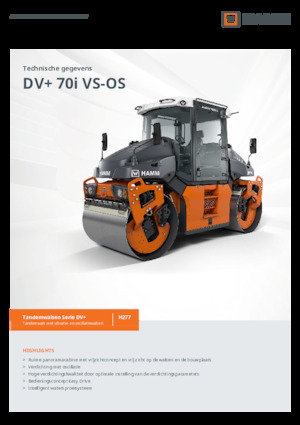 Tandem-Vibrowalzen Hamm DV+ 70i VS-OS