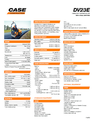 Tandem-Vibrowalzen Case DV23E