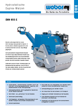 Tandem-Vibrowalzen weber mt DVH 655 E