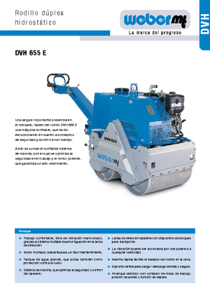 Tandem-Vibrowalzen weber mt DVH 655 E