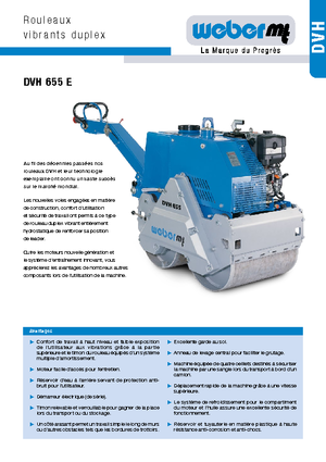 Tandem-Vibrowalzen weber mt DVH 655 E