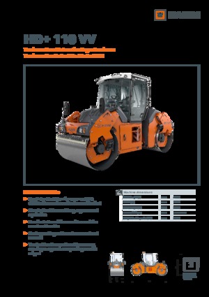 Tandem-Vibrowalzen Hamm HD+ 110 VV