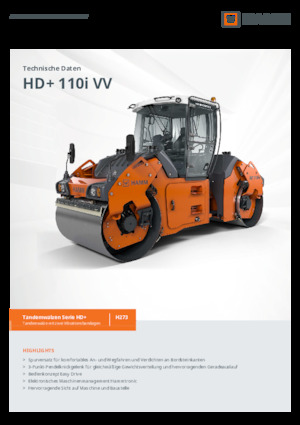 Tandem-Vibrowalzen Hamm HD+ 110i VV