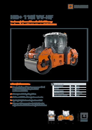 Tandem-Vibrowalzen Hamm HD+ 110i VV-HF