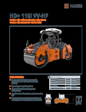 Tandem-Vibrowalzen Hamm HD+ 110i VV-HF
