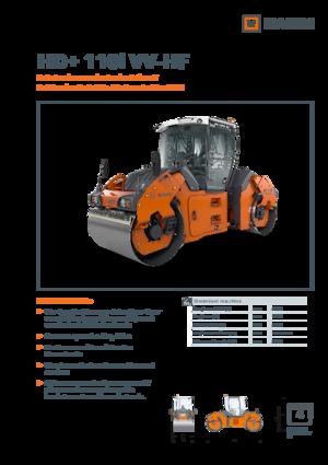 Tandem-Vibrowalzen Hamm HD+ 110i VV-HF