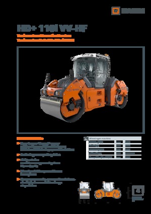 Tandem-Vibrowalzen Hamm HD+ 110i VV-HF