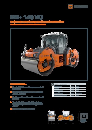 Tandem-Vibrowalzen Hamm HD+ 140 VO