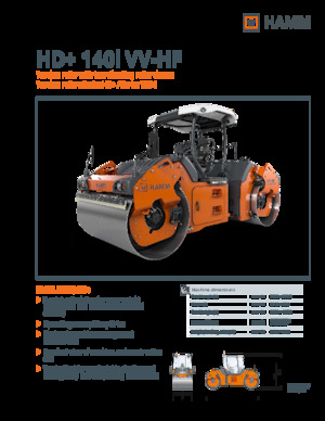 Tandem-Vibrowalzen Hamm HD+ 140i VV-HF