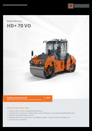 Tandem-Vibrowalzen Hamm HD+ 70 VO