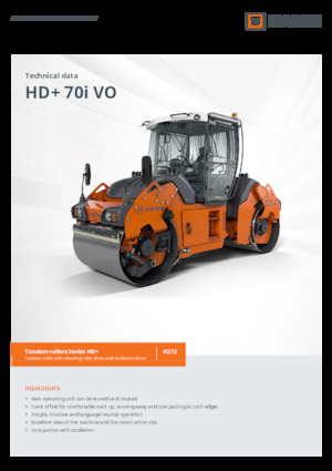 Tandem-Vibrowalzen Hamm HD+ 70i VO