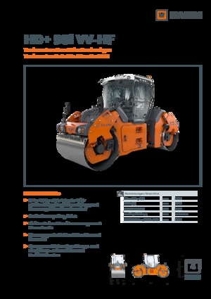 Tandem-Vibrowalzen Hamm HD+ 90i VV-HF