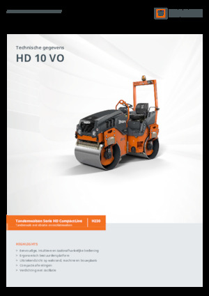 Tandem-Vibrowalzen Hamm HD 10 VO