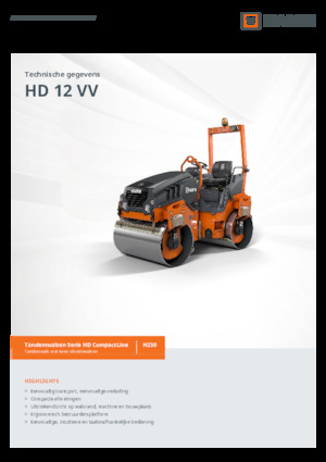 Tandem-Vibrowalzen Hamm HD 12 VV