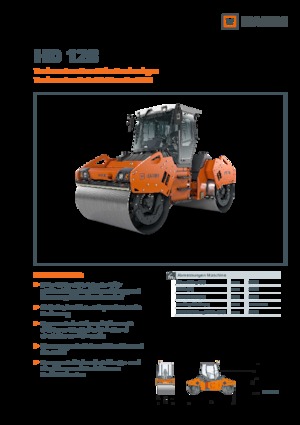 Tandem-Vibrowalzen Hamm HD 128