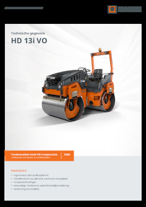 Tandem-Vibrowalzen Hamm HD 13i VO