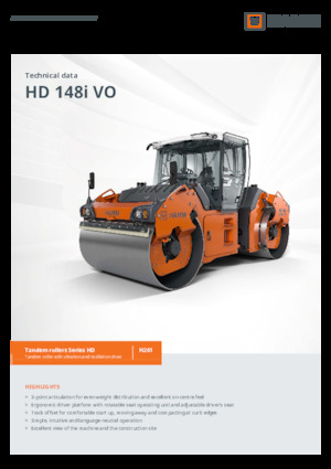 Tandem-Vibrowalzen Hamm HD 148i VO