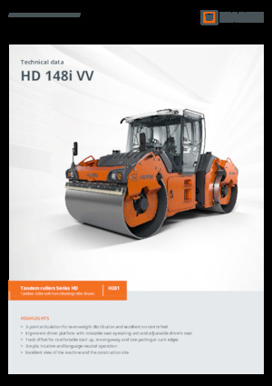 Tandem-Vibrowalzen Hamm HD 148i VV