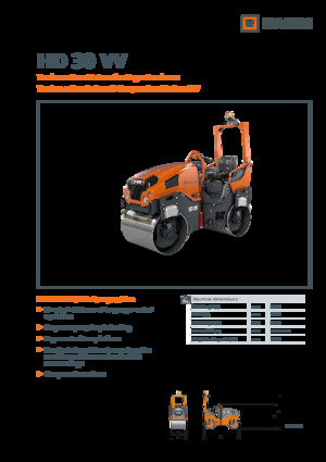 Tandem-Vibrowalzen Hamm HD 30 VV