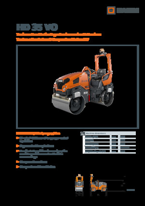 Tandem-Vibrowalzen Hamm HD 35 VO