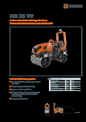 Tandem-Vibrowalzen Hamm HD 35 VV
