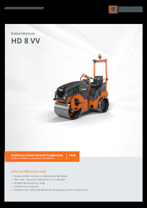 Tandem-Vibrowalzen Hamm HD 8 VV