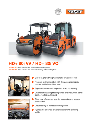 Tandem-Vibrowalzen Hamm HD 80 i VV