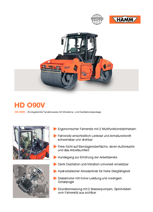 Tandem-Vibrowalzen Hamm HD O90 V ASC