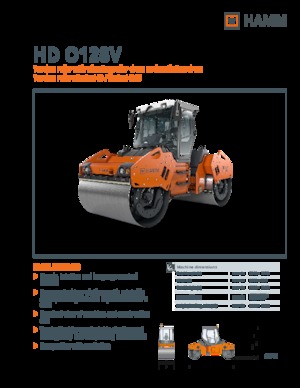 Tandem-Vibrowalzen Hamm HD O128V