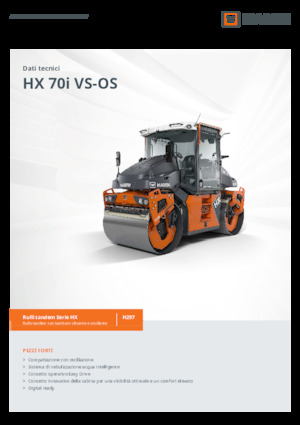 Tandem-Vibrowalzen Hamm HX 70i VS-OS