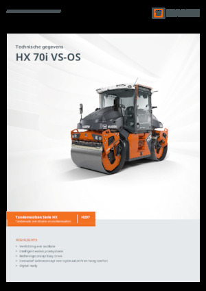 Tandem-Vibrowalzen Hamm HX 70i VS-OS