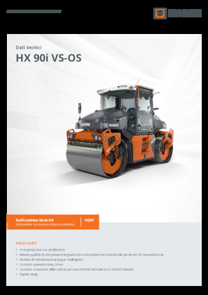 Tandem-Vibrowalzen Hamm HX 90i VS-OS