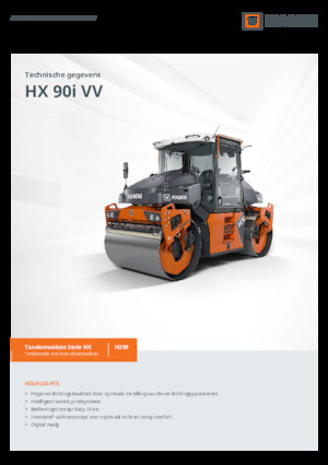 Tandem-Vibrowalzen Hamm HX 90i VV